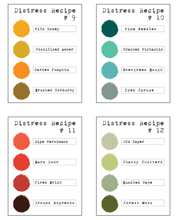 Distress Stain Color Chart