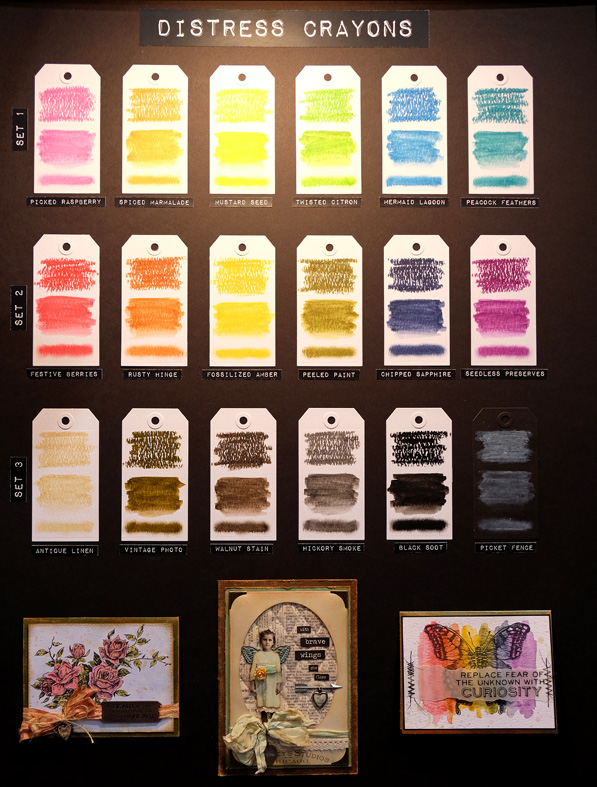 Tim Holtz Distress Crayons Color Chart