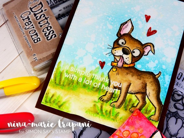 Watercoloring Images + Canvases with Distress Crayons_1