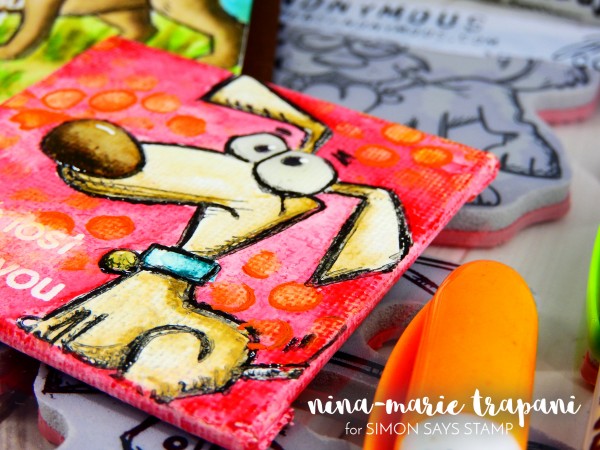 Watercoloring Images + Canvases with Distress Crayons_4