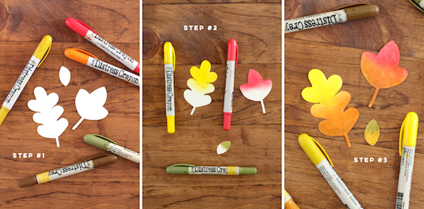 Right at Home Stamps Fall Leaves + Distress Crayons __ Guest Post for SSS