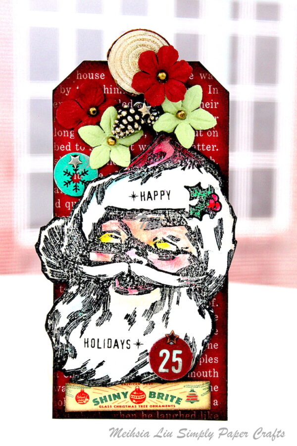 Tim Holtz -Stampers Anonymous Jolly Santa