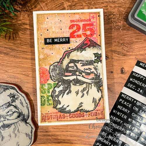 Tim Holtz -Stampers Anonymous Jolly Santa