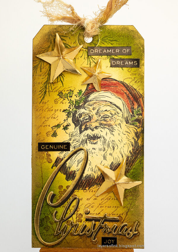 Stampers Anonymous Tim Holtz Stamps Stencil SANTA Christmas