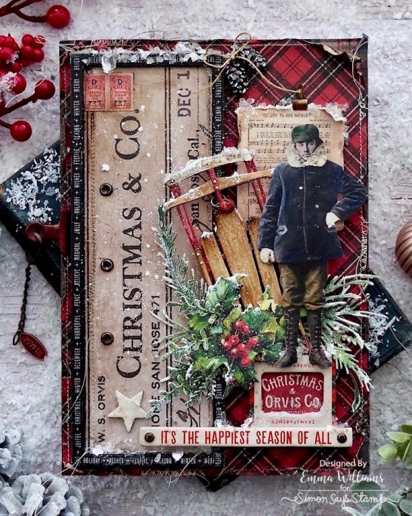 Sizzix - Tim Holtz Christmas 2023 - Vintage Sled Thinlits Die