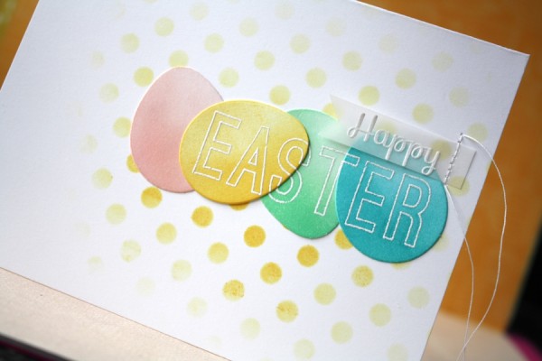 Easter card close up