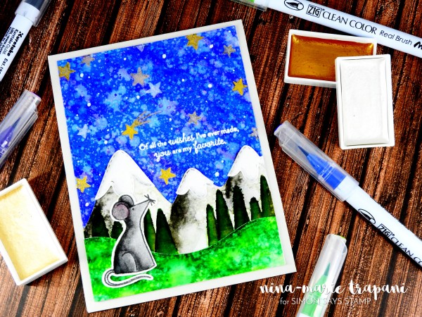 Starry Night Scene Zig Clean Color Markers_6