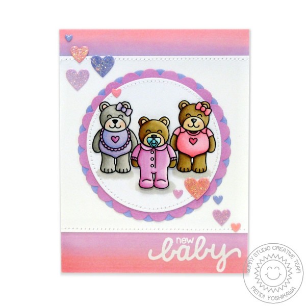 Baby Bear Pink 3 Bears Card-Instagram