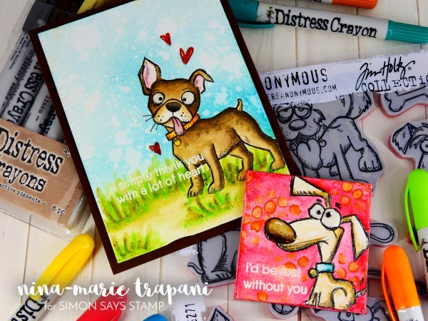 Watercoloring Images + Canvases with Distress Crayons_7