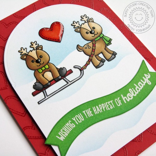 Gleeful Reindeer Heart Card-Preview