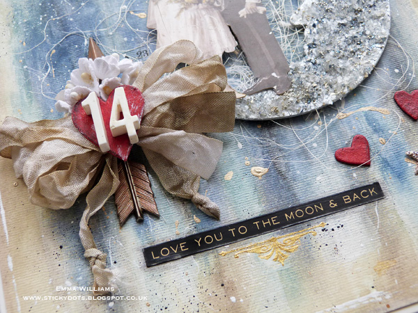 Love You To The Moon and Back Mixed Media Canvas