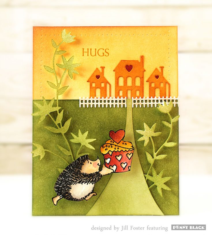 Jill Foster Penny Black Card