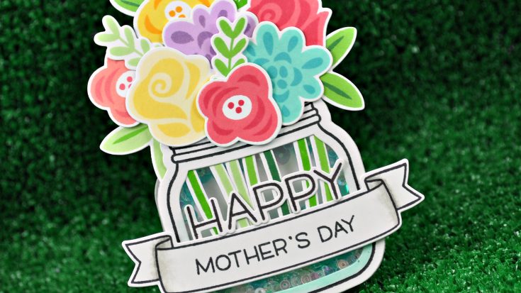 Lawn Fawn Mother's Day Shaker Card