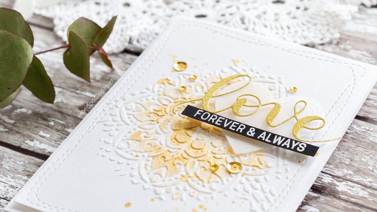 Embossing Paste Wedding Card