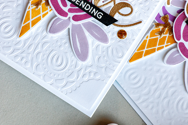 Yippee for Yana: Dry Embossing with a Stencil