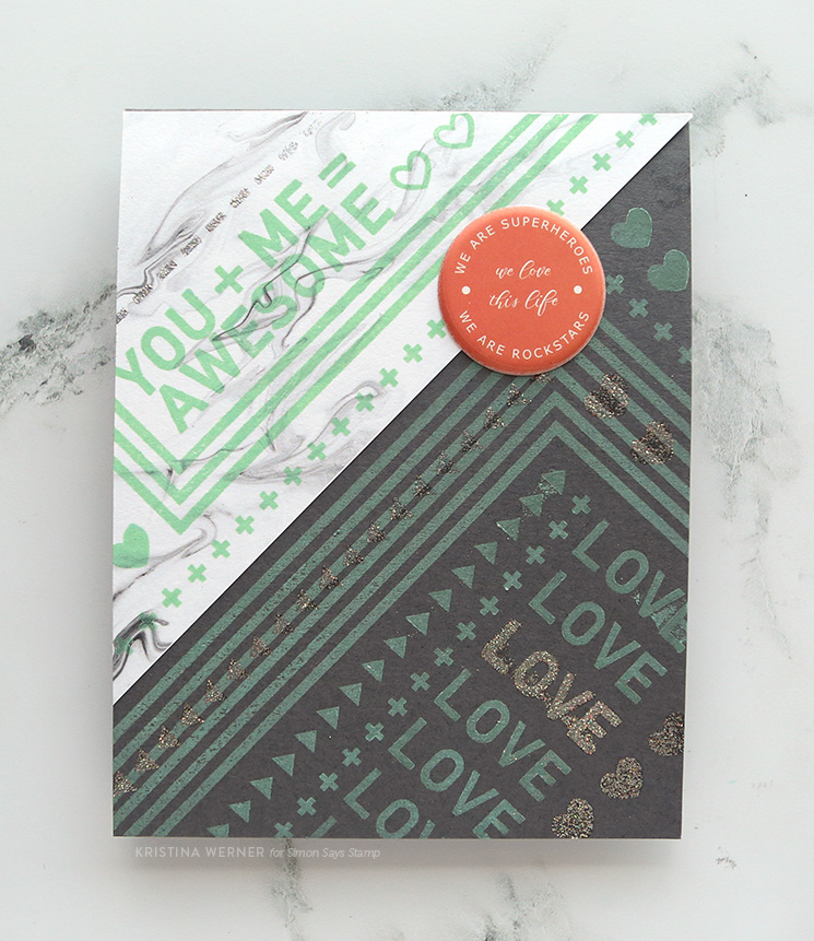 Pattern Stamping with August 2017 Card Kit