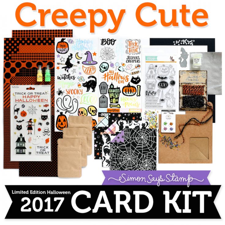 Limited Edition Simon Says Stamp Halloween Card Kit CREEPY CUTE CCHK17