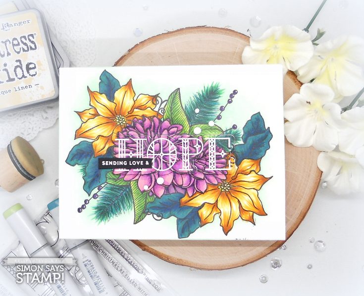 Custom Copic Colored Floral Cards