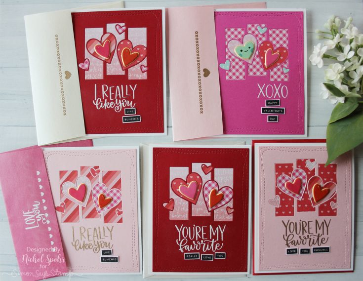 January 2018 Card Kit: Set of 5 Inlay Cards