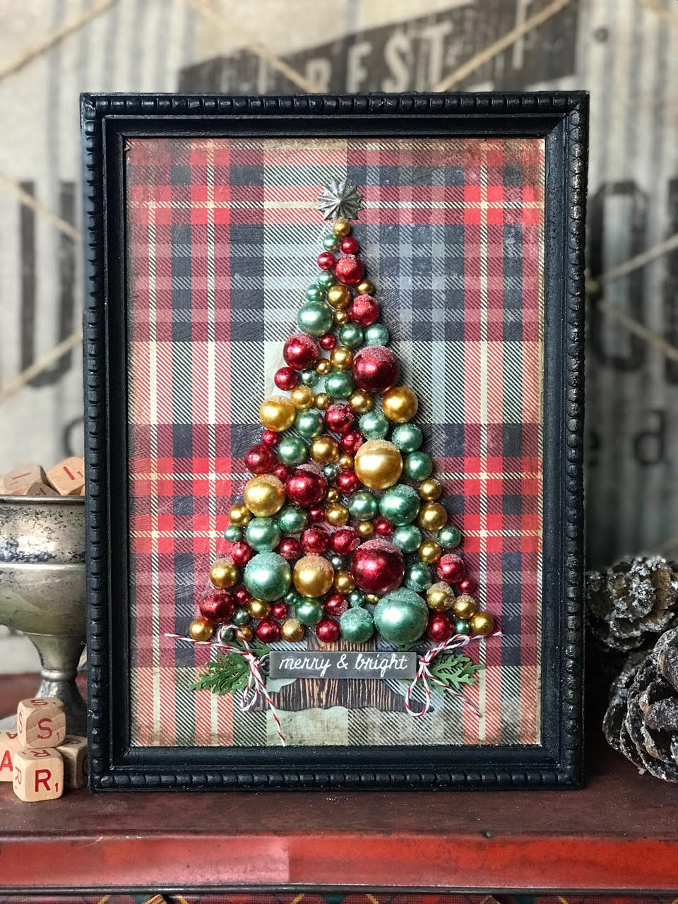 Tim Holtz Bauble Tree by Paula Cheney!