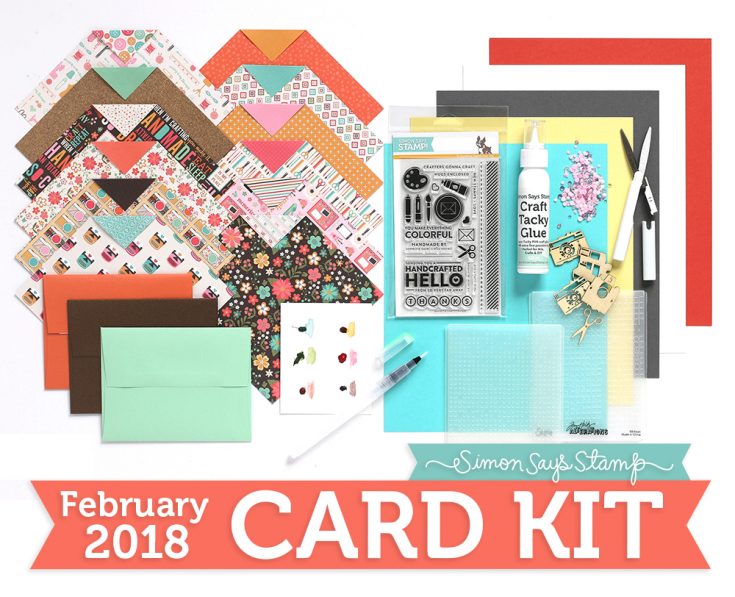 February Card Kit, Simon Exclusives, Shari Carroll