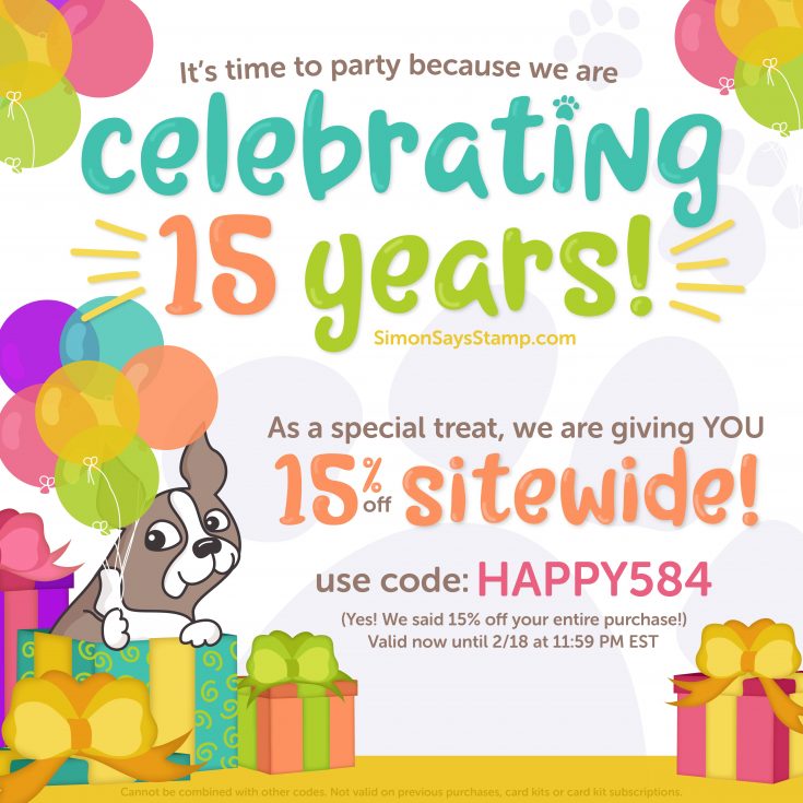 15% off Anniversary Sale