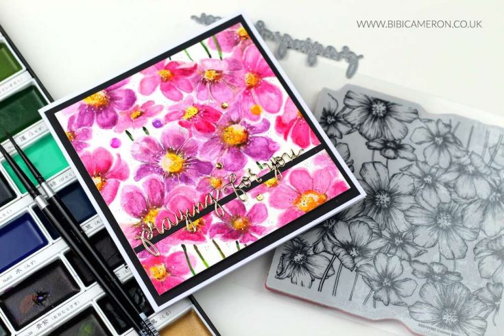 Watercolor Cosmos Background with Bibi Cameron