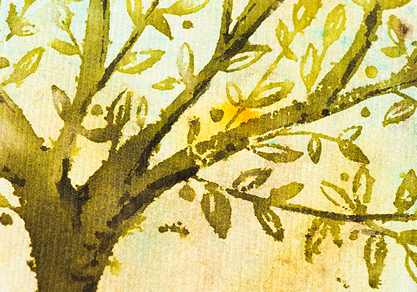 Tree Art Journal Page