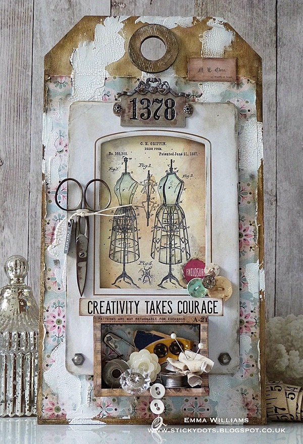 Creativity Takes Courage Tag by Emma Williams