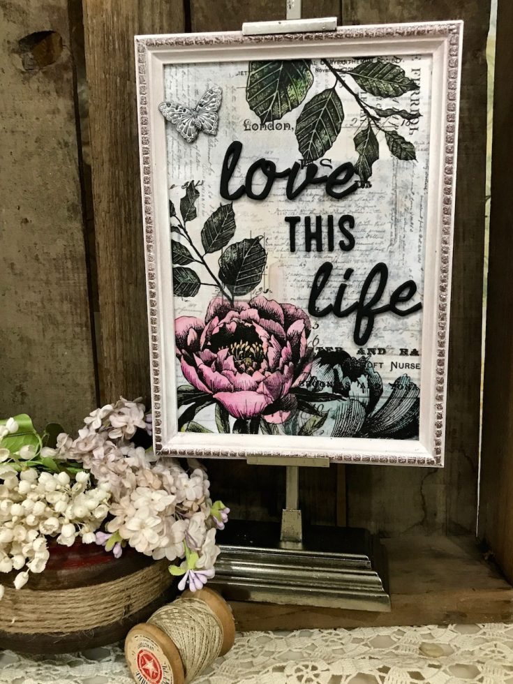 Love this Life Framed Panel by Richele Christensen