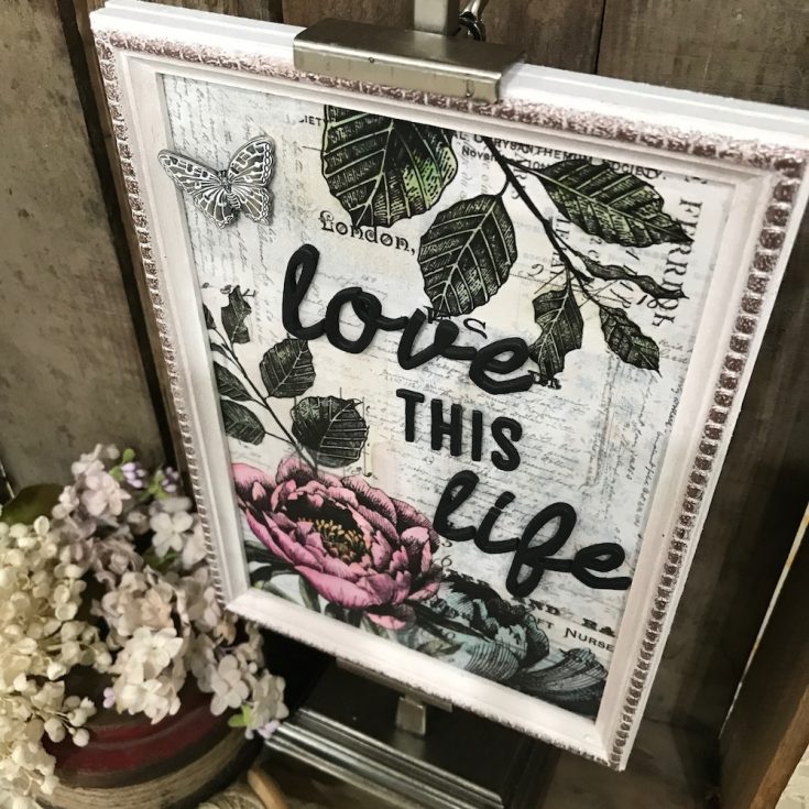 Love this Life Framed Panel by Richele Christensen