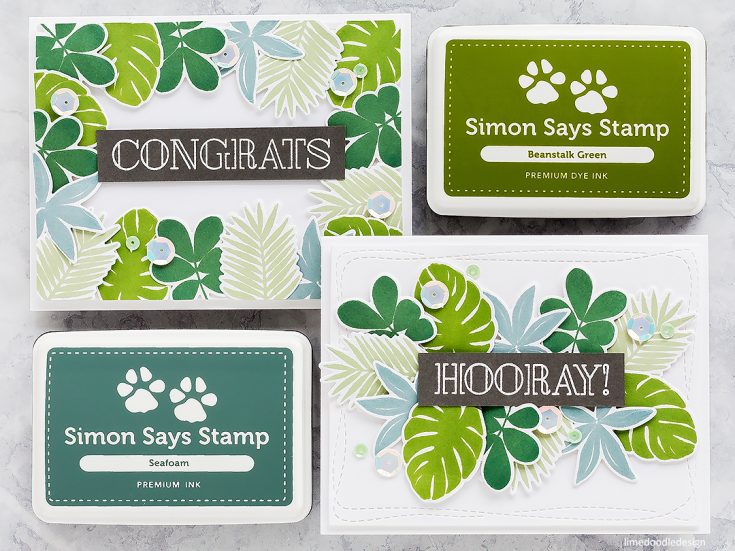 Doodling with Debby: Simply Stamped Tropic Leaves