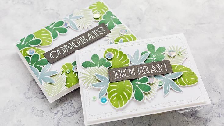 Doodling with Debby: Simply Stamped Tropic Leaves