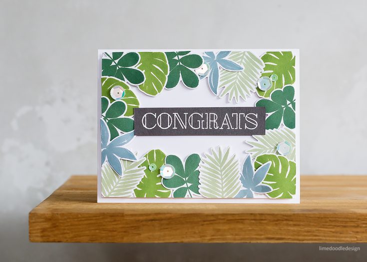 Doodling with Debby: Simply Stamped Tropic Leaves