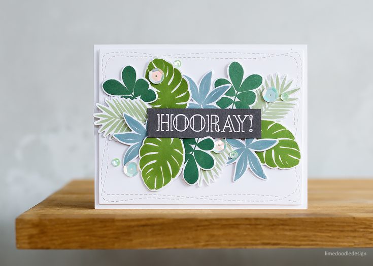 Doodling with Debby: Simply Stamped Tropic Leaves