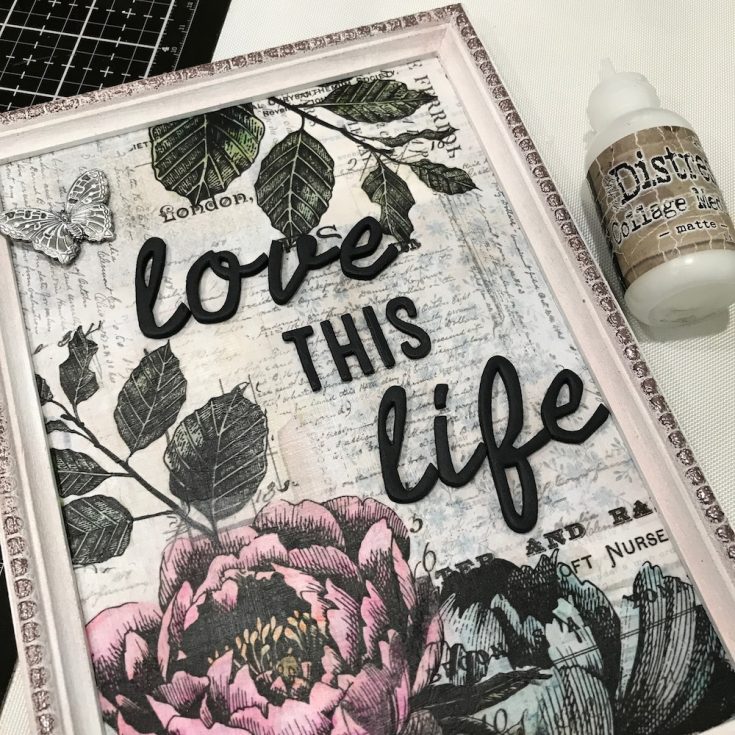 Love this Life Framed Panel by Richele Christensen