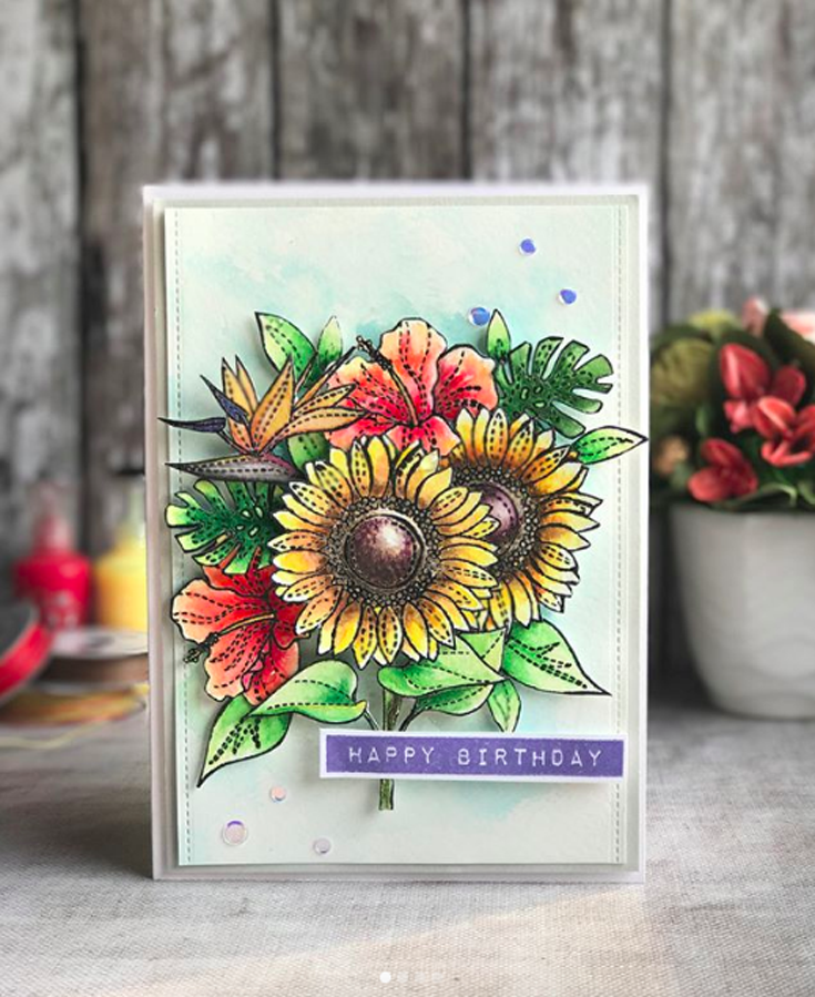 Ankita Gupta Simon Says Stamp May Throwback Thursday Summer Flowers stamp set