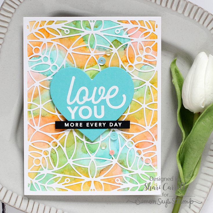 Simon Says Stamp Sending Sunshine Blog Hop Shari Carroll CZ Design Love You Like stamp set Marilyn Full Card die