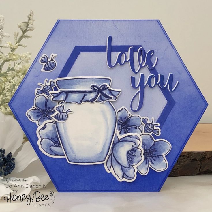 “Love You” Hexagon Shape Card