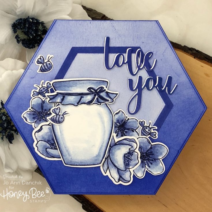 “Love You” Hexagon Shape Card