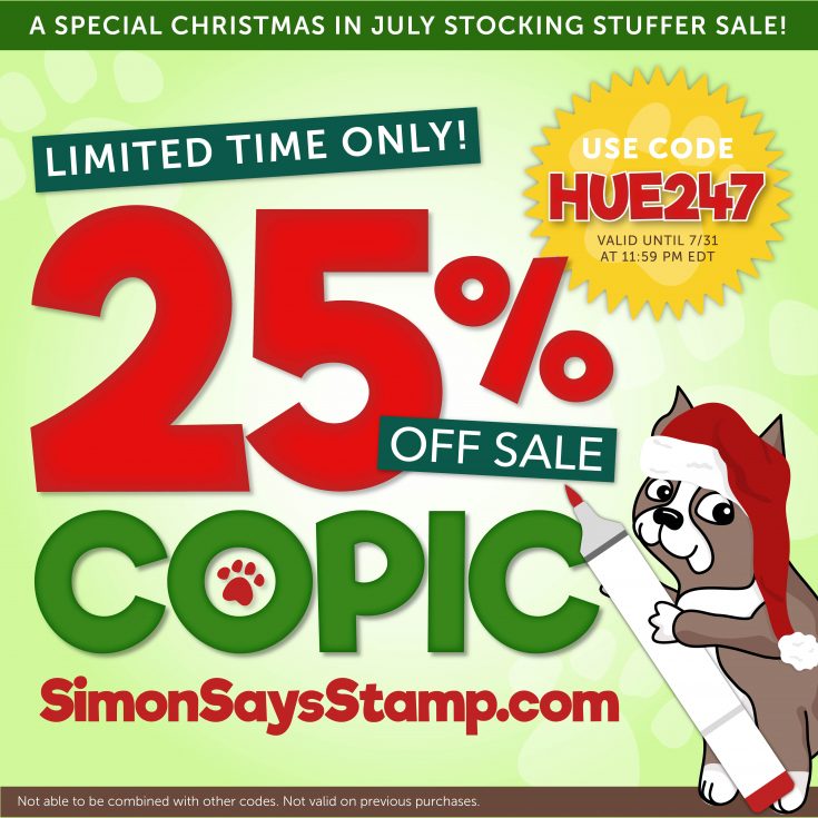 Copic Christmas in July Stocking Stuffer 25% off Sale