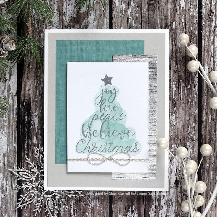 Fun and Festive Blog Hop Shari Carroll Christmas Wishes stamp set