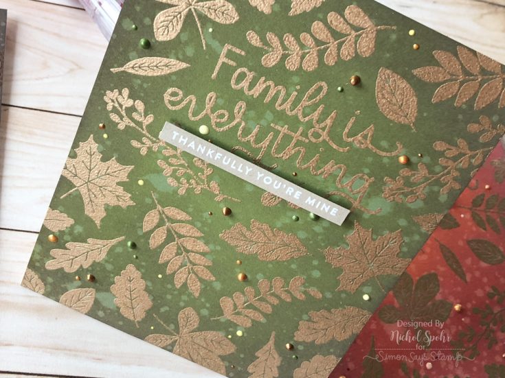 Leaf Backgrounds with the November 2018 Thanks and Leaves Card Kit