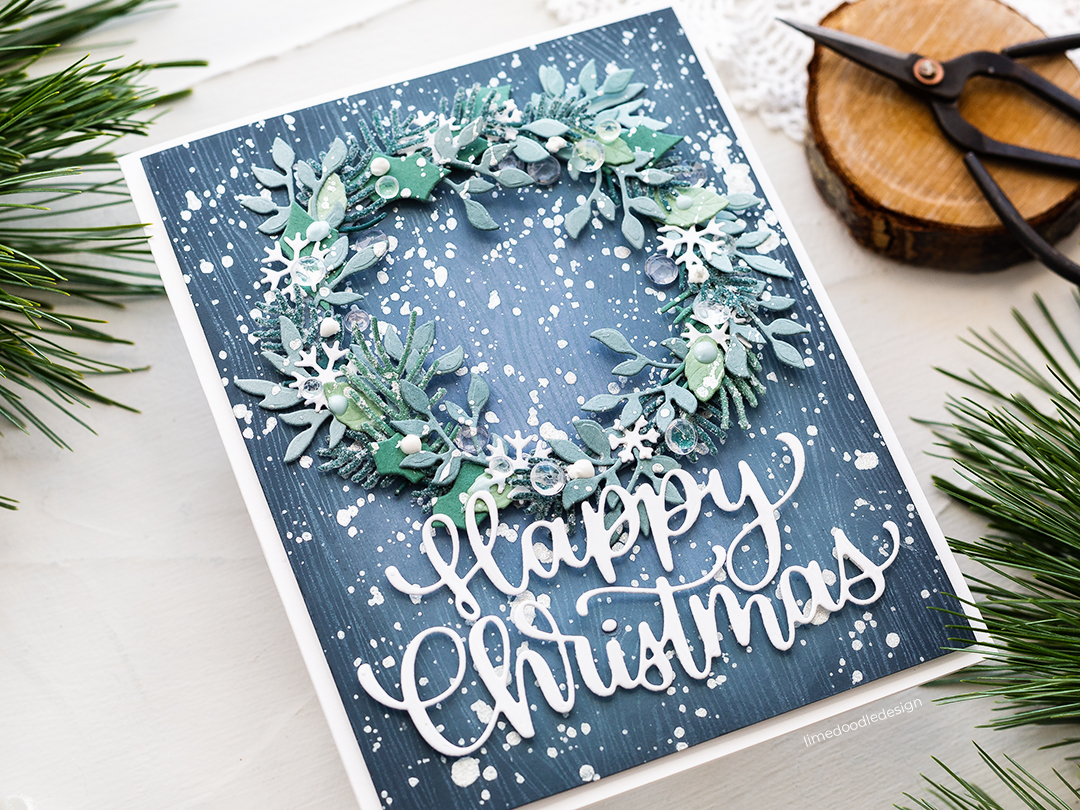 Doodling with Debby: Die Cut Winter Wreath