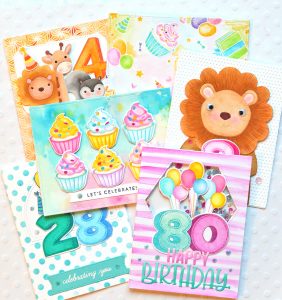 One Stamp, Five Ways: Birthday Numbers!