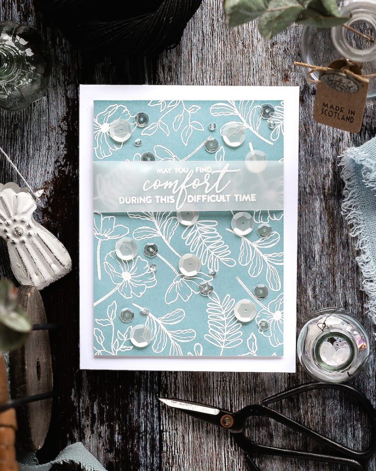 Doodling with Debby: Simple White Embossed Pattern