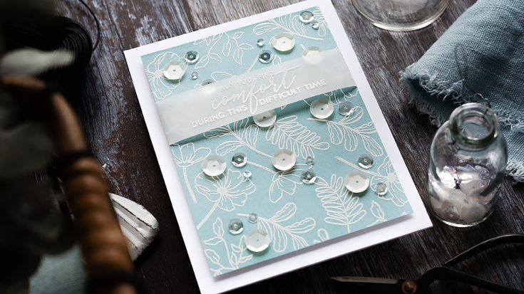 Doodling with Debby: Simple White Embossed Pattern