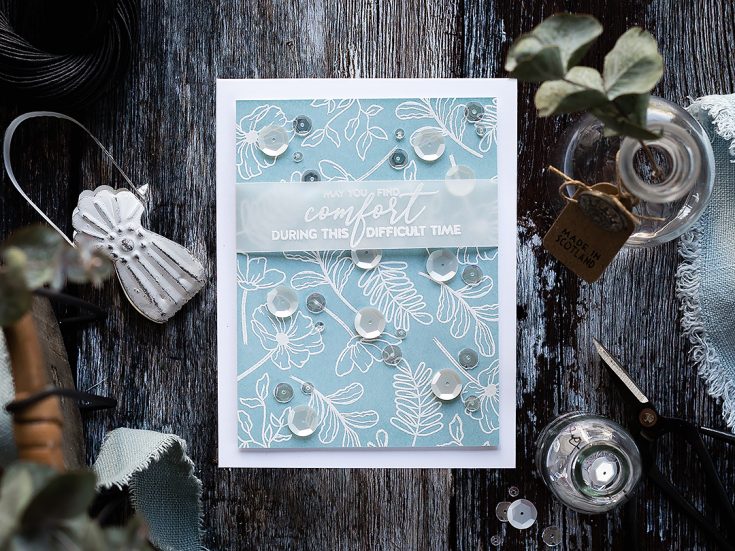 Doodling with Debby: Simple White Embossed Pattern