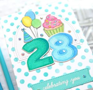 One Stamp, Five Ways: Birthday Numbers!