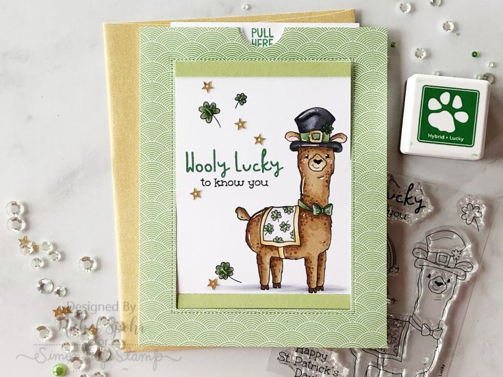Wooly Lucky Sliding Window Interactive Card